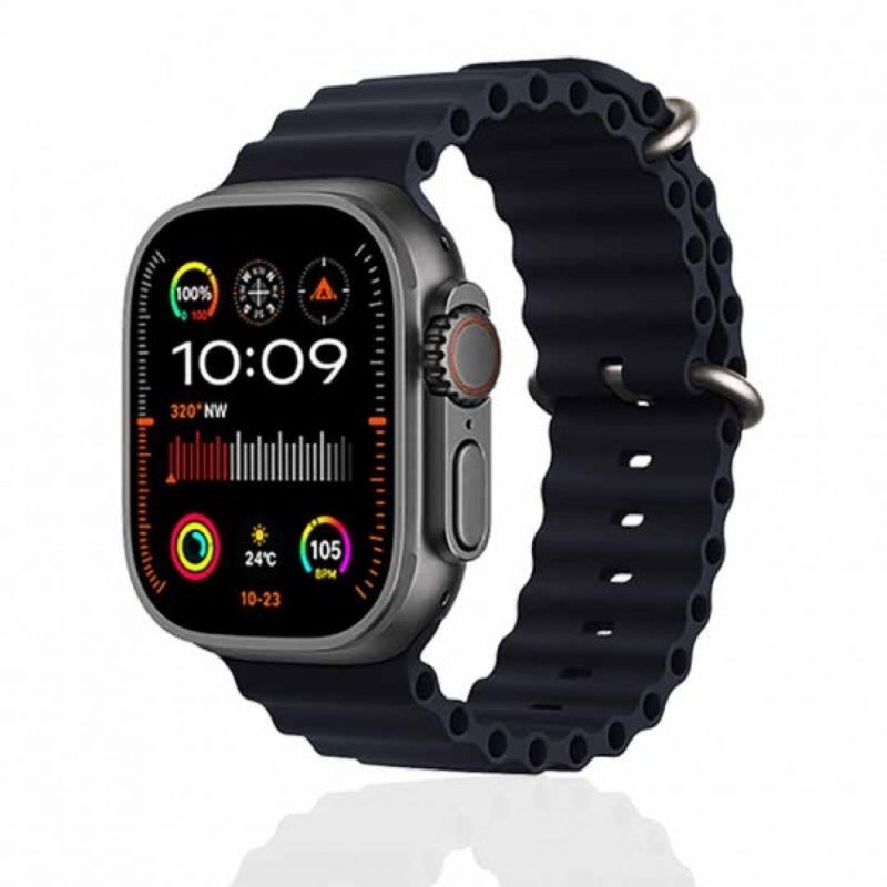 Smart Watch Ultra 9 - 7 სამაჯურით + Airpods Pro 2 (შავი)