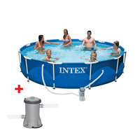 INTEX 28212 Metal Frame კარკასული აუზი 366x76 სმ