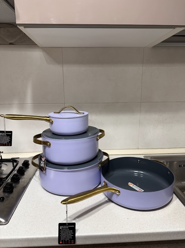 დაპრესილი ალუმინის ქვაბების ნაკრები 4PCS UCC Life U-PS0107