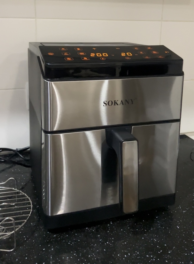 აეროგრილი 9.5L SOKANY SK-10044 ზედა-ქვედა წვით