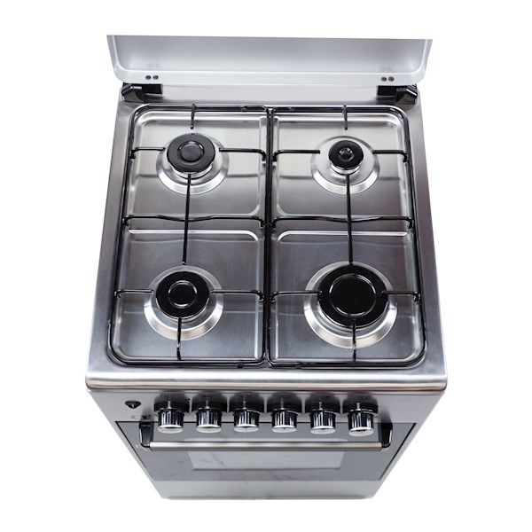 გაზქურა Oz OSE50X50X4 Oven-Electric Combined, Free-Standing Silver