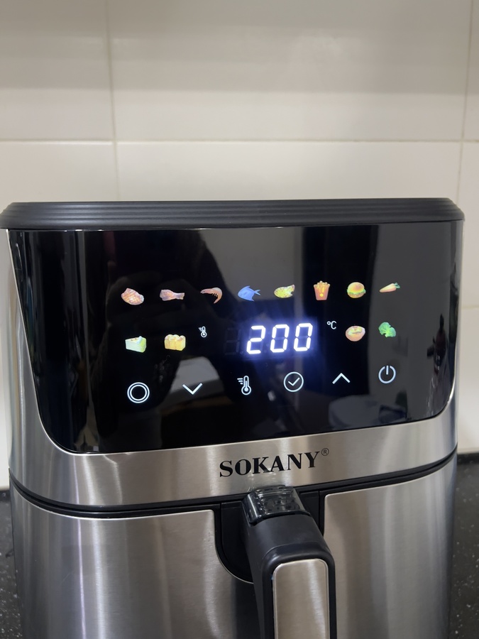 აეროგრილი 9,5L Sokany SK-10066 ზედა-ქვედა წვით