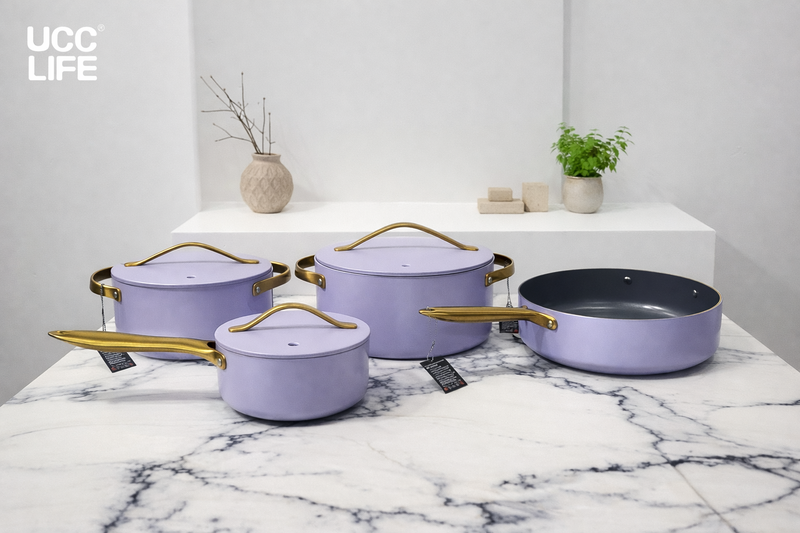 ალუმინის ქვაბების ნაკრები 4PCS UCC Life U-PS0107