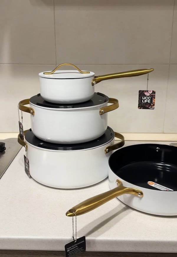 დაპრესილი ალუმინის ქვაბების ნაკრები 4PCS UCC Life U-PS0107